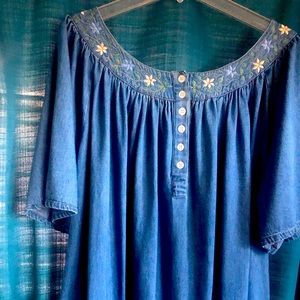 Every closet needs that denim dress. A great deal!